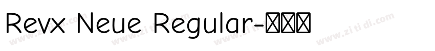 Revx Neue Regular字体转换